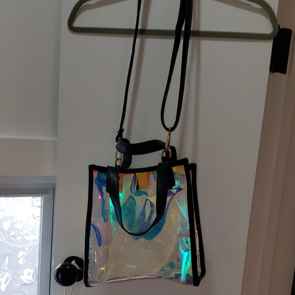 Holographic Iridescent Tote Bag